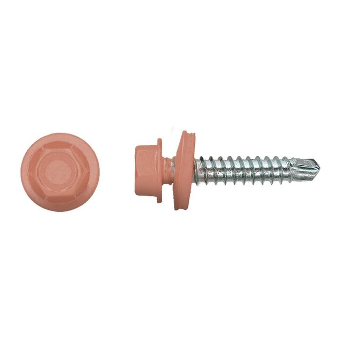 PGB-FASTENERS 100 Kleurkopschroef Rood Ral3012 * PGB-FASTENERS 100 Kleurkopschroef Rood Ral3012 *