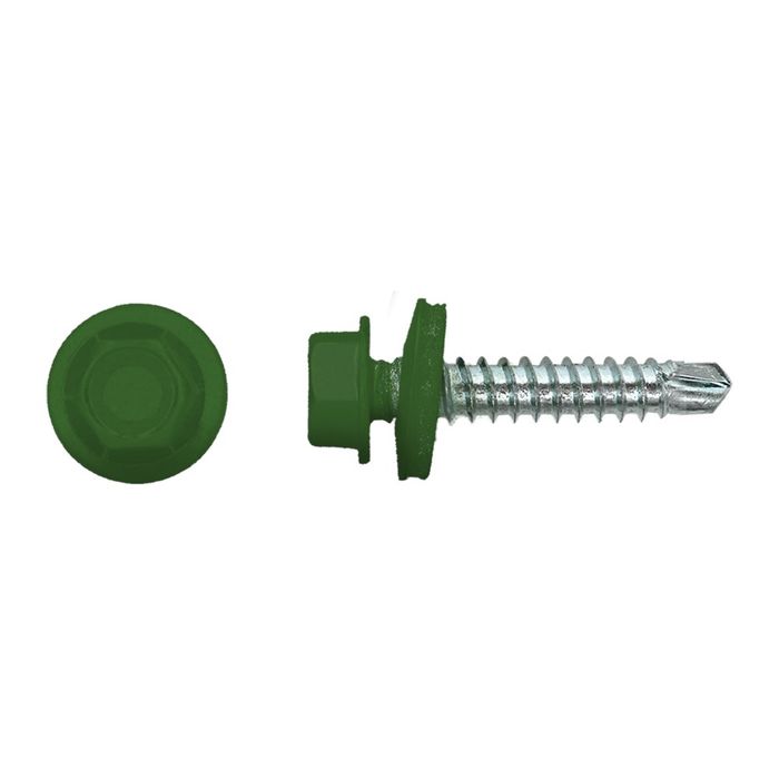 PGB-FASTENERS 100 Kleurkopschroef Groen Ral6002 *