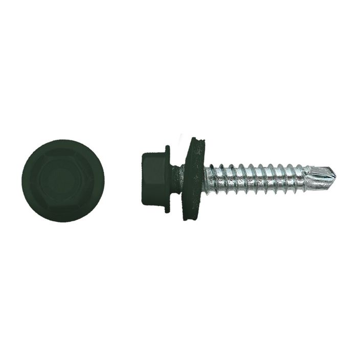 PGB-FASTENERS 100 Kleurkopschroef Groen Ral6009 * PGB-FASTENERS 100 Kleurkopschroef Groen Ral6009 *