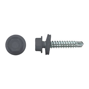 PGB-FASTENERS 100 Kleurkopschroef Grijs Ral7011 *