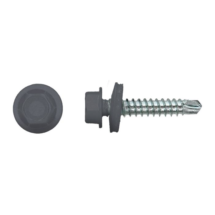 PGB-FASTENERS 100 Kleurkopschroef Grijs Ral7011 * PGB-FASTENERS 100 Kleurkopschroef Grijs Ral7011 *