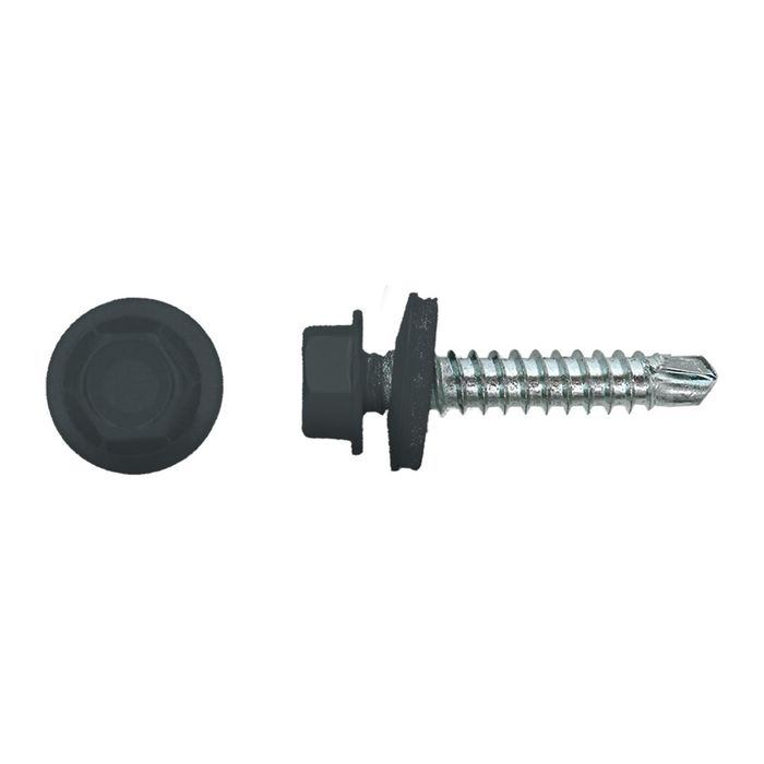 PGB-FASTENERS 100 Kleurkopschroef Antraciet Ral7016 *