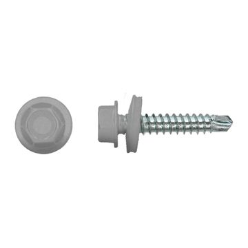PGB-FASTENERS 100 Kleurkopschroef Grijs Ral7036 *
