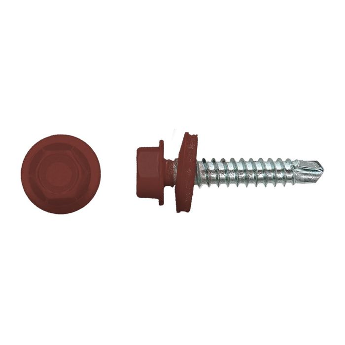 PGB-FASTENERS 100 Kleurkopschroef Roodbruin Ral8012 * PGB-FASTENERS 100 Kleurkopschroef Roodbruin Ral8012 *