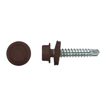 PGB-FASTENERS 100 Kleurkopschroef Bruin Ral8017 *