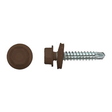 PGB-FASTENERS 100 Kleurkopschroef Bruin Ral8028 *