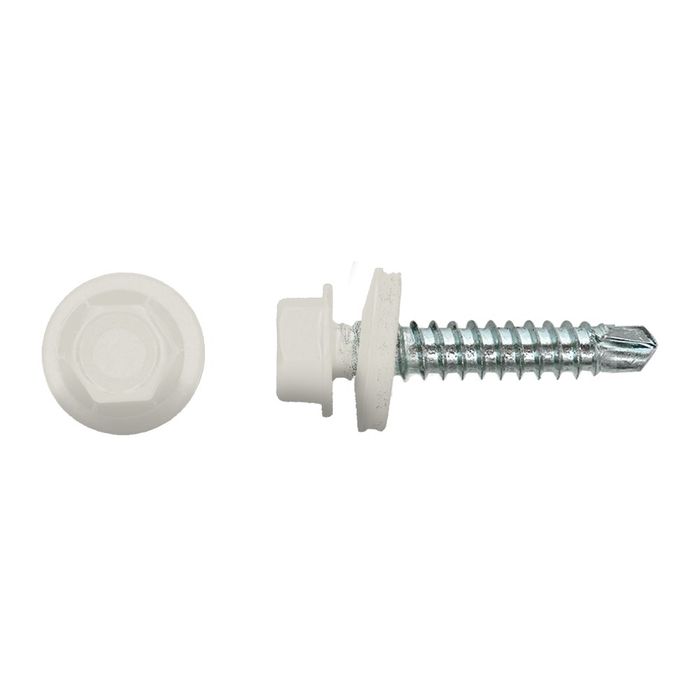 PGB-FASTENERS 100 Kleurkopschroef Grijswit Ral9002 *
