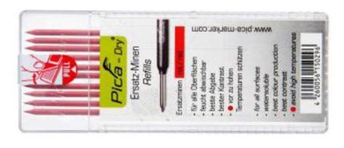 Pica Pica Dry Set Rood Stiften 10 St. 4031 Pica Pica Dry Set Rood Stiften 10 St. 4031