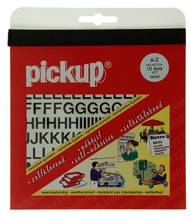 Pickup Letters Zwart Mat 10 Mm Assorti Pickup Letters Zwart Mat 10 Mm Assorti