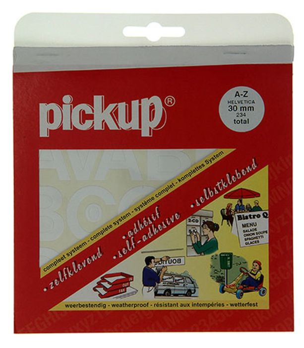 Pickup Letters Wit Mat 30 Mm Assorti Helvetica Pickup Letters Wit Mat 30 Mm Assorti Helvetica