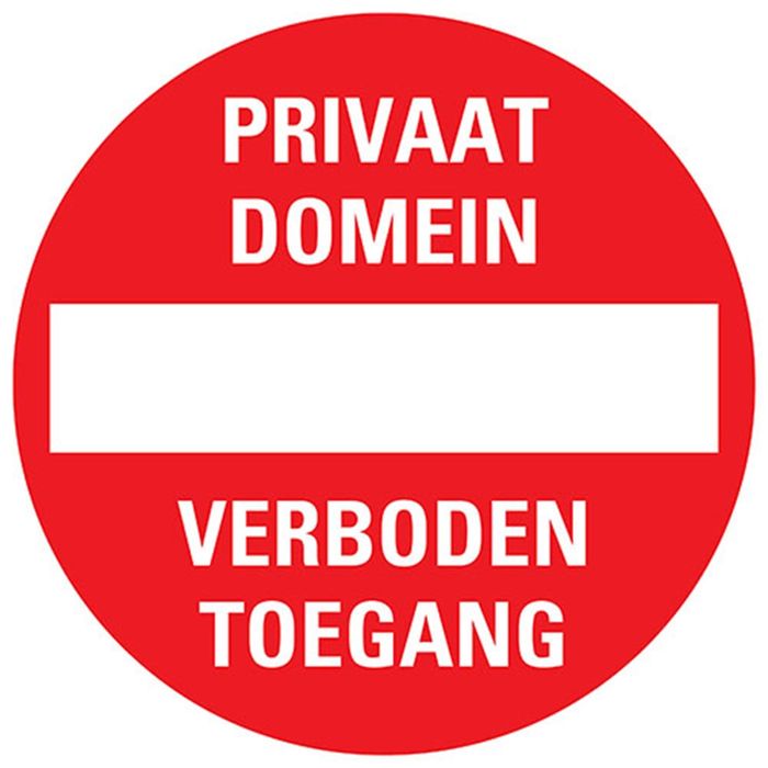 Pickup Privaat Domein - Verb. Toegang