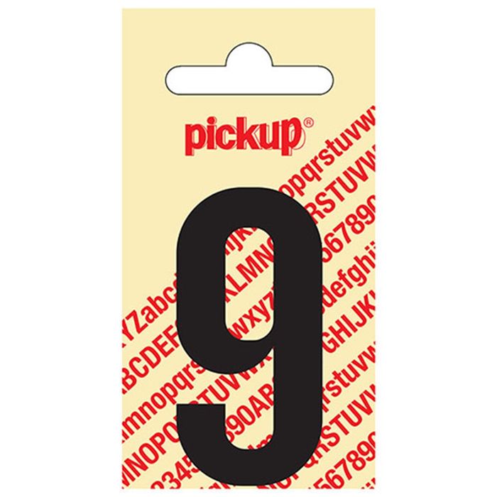 Pickup Kleefcijfer 060Mm Zwart 9 Pickup Kleefcijfer 060Mm Zwart 9