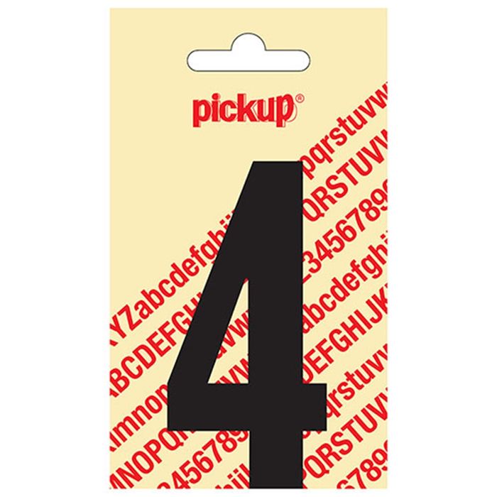 Pickup Kleefcijfer 090Mm Zwart 4 Pickup Kleefcijfer 090Mm Zwart 4