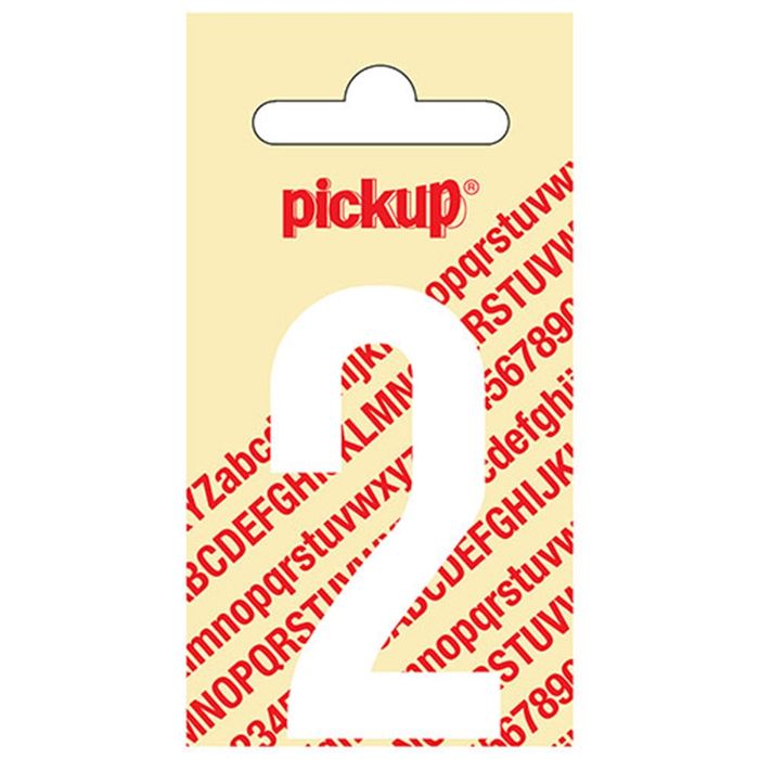 Pickup Kleefcijfer 060Mm Wit 2