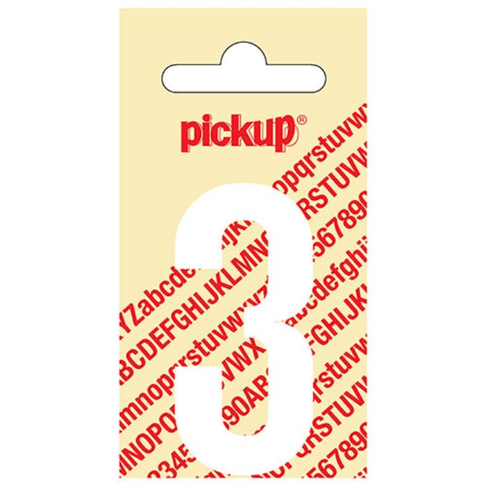 Pickup Kleefcijfer 060Mm Wit 3