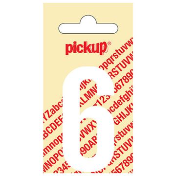 Pickup Kleefcijfer 060Mm Wit 6