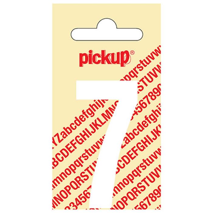 Pickup Kleefcijfer 060Mm Wit 7