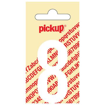 Pickup Kleefcijfer 060Mm Wit 8