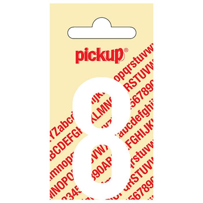 Pickup Kleefcijfer 060Mm Wit 8