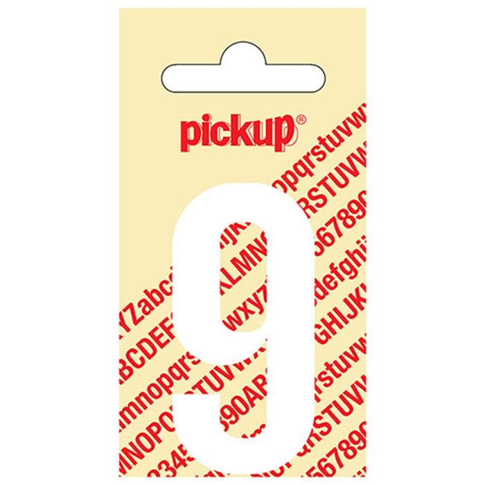 Pickup Kleefcijfer 060Mm Wit 9