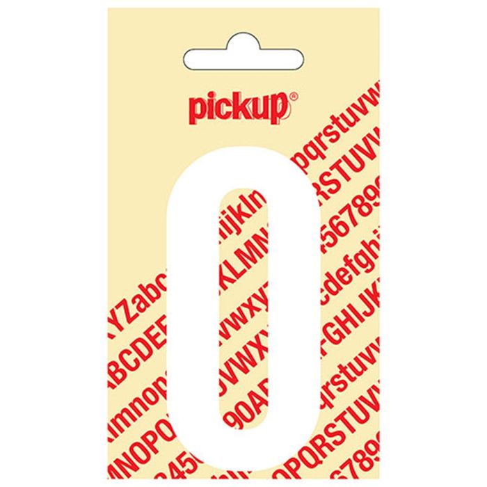 Pickup Kleefcijfer 090Mm Wit 0
