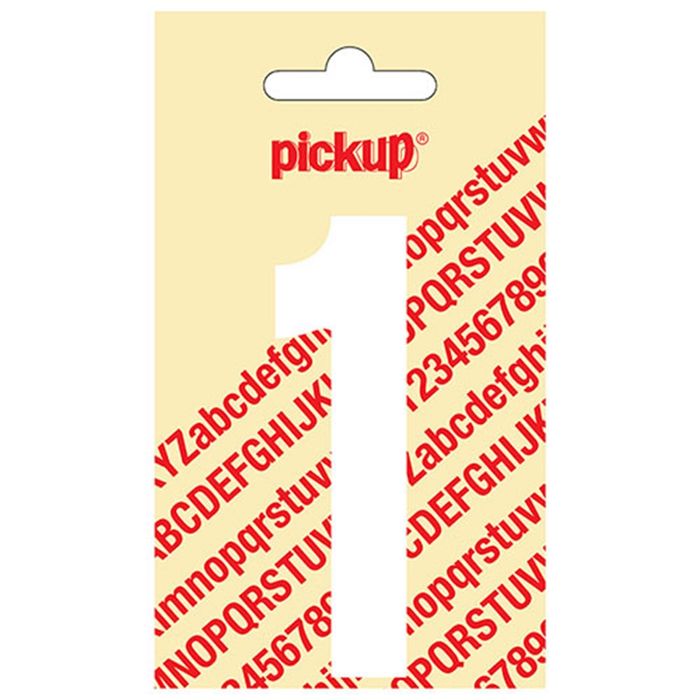 Pickup Kleefcijfer 090Mm Wit 1