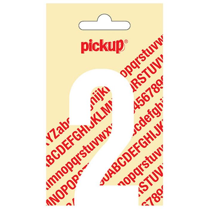Pickup Kleefcijfer 090Mm Wit 2