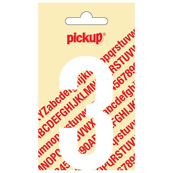 Pickup Kleefcijfer 090Mm Wit 3