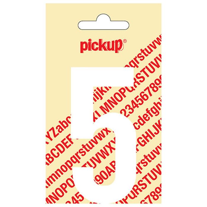 Pickup Kleefcijfer 090Mm Wit 5
