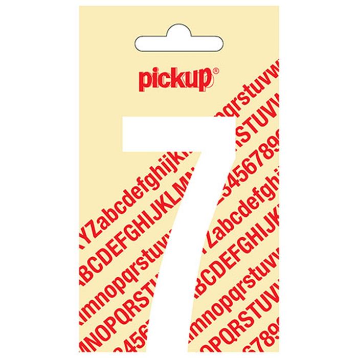 Pickup Kleefcijfer 090Mm Wit 7 Pickup Kleefcijfer 090Mm Wit 7