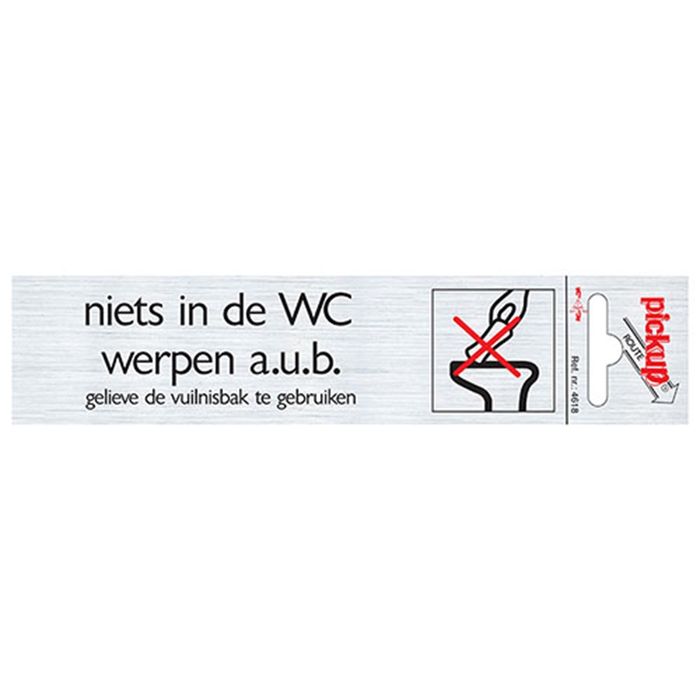 Pickup Route Alulook 165X44 Mm Niets In De Wc