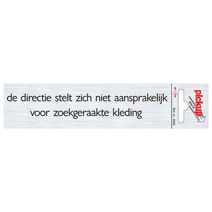 Pickup Route Alulook 165X44 Mm Zoekgeraakte