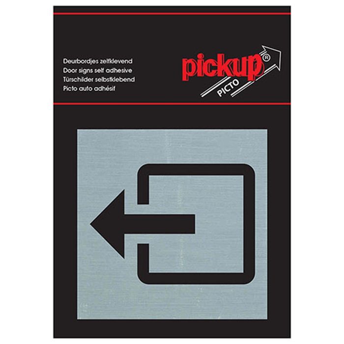 Pickup Route Alu Picto 80X80 Mm Uitgang Pickup Route Alu Picto 80X80 Mm Uitgang