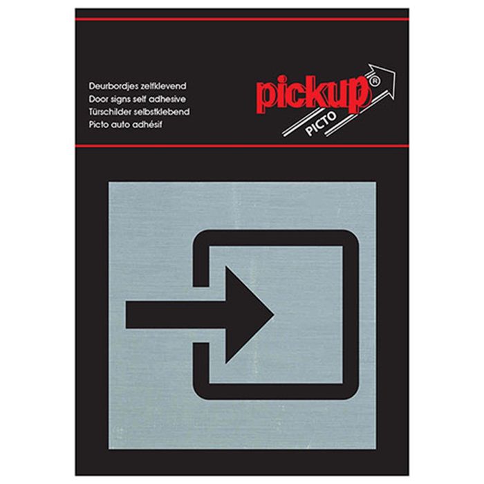 Pickup Route Alu Picto 80X80 Mm Ingang Pickup Route Alu Picto 80X80 Mm Ingang