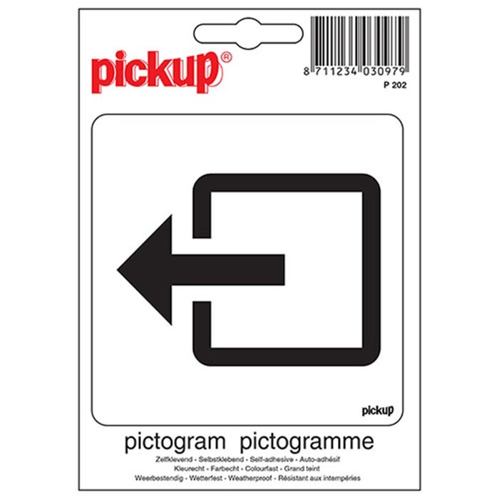 Pickup Uitgang (Zwart/Wit)