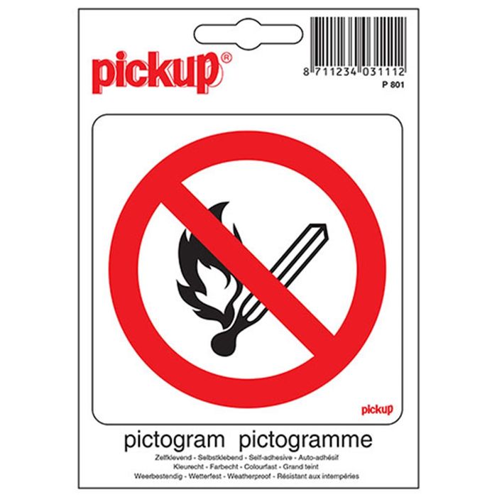 Pickup Open Vlam Verboden