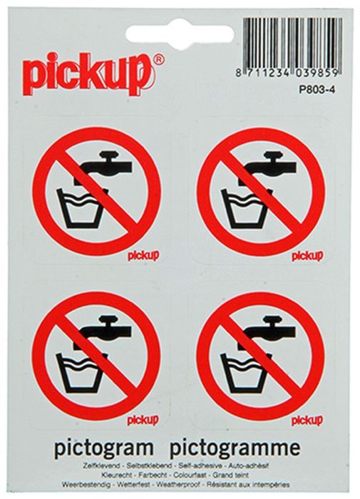 Pickup Geen Drinkbaar Water (4 Stuks) Pickup Geen Drinkbaar Water (4 Stuks)