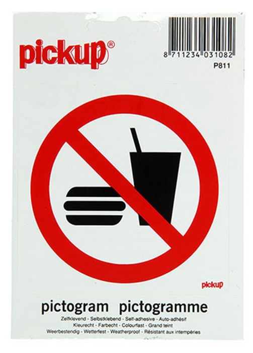 Pickup Verboden Consumpties