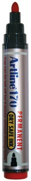 Artline Permanent Marker Dry Safe 170 Rood
