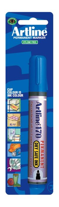 Artline Permanent Marker Dry Safe 170 Zwart Artline Permanent Marker Dry Safe 170 Zwart