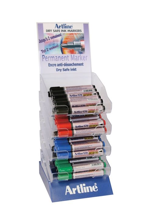 Artline Permanent Marker Dry Safe Display Artline Permanent Marker Dry Safe Display
