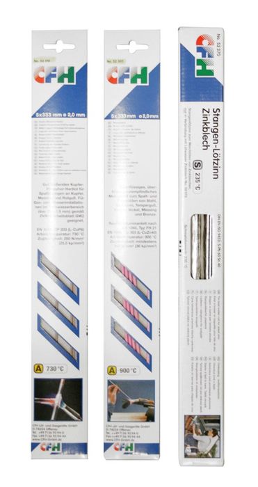 CFH Soldeerstaaf - Messing Omhuld - 333 Mm CFH Soldeerstaaf - Messing Omhuld - 333 Mm