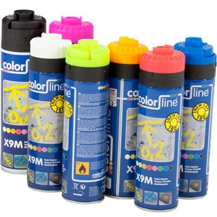 Colorline X9M Markeerverf 500Ml - Geel Colorline X9M Markeerverf 500Ml - Geel