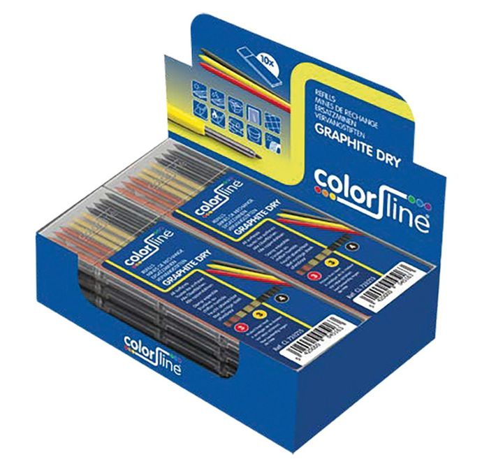 COLOR LINE Graphite Dry Set Stiften : 4Xgr, 3Xr,
