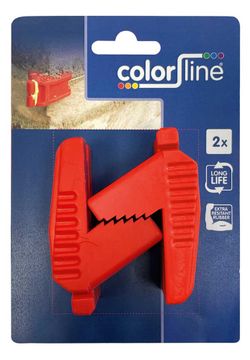 COLOR LINE Lijn blok, rood rubber 75x48x3