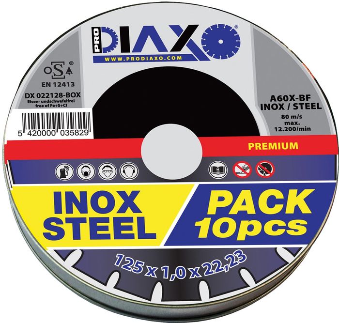 Prodiaxo Snijschijf Inox È 125 X 1,0 Mm A60X-Bf