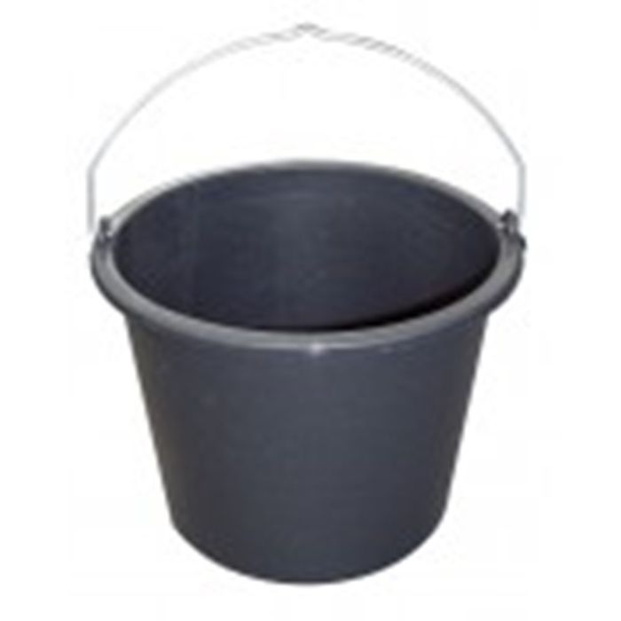 Solid Bouwemmer - Pe 12 L - Zwart Solid Bouwemmer - Pe 12 L - Zwart