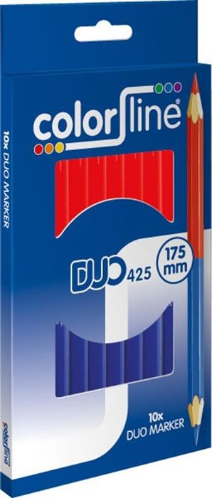 COLOR LINE Duo Marker Duo 425 50% Rood / 50% Blauw COLOR LINE Duo Marker Duo 425 50% Rood / 50% Blauw