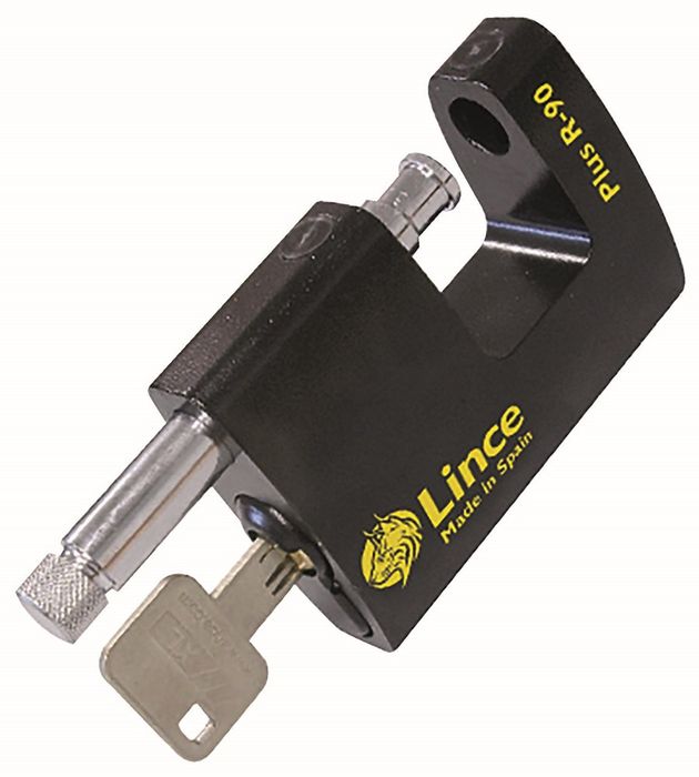 LINCE Hangslot HIGH SECURITY PLUS R-90 mm - EN