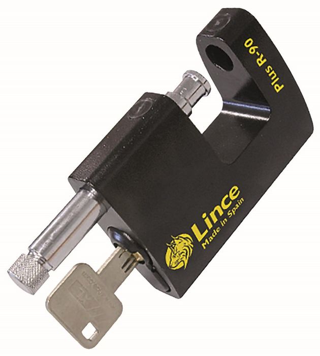 LINCE Hangslot HIGH SECURITY PLUS R-90 mm - EN LINCE Hangslot HIGH SECURITY PLUS R-90 mm - EN